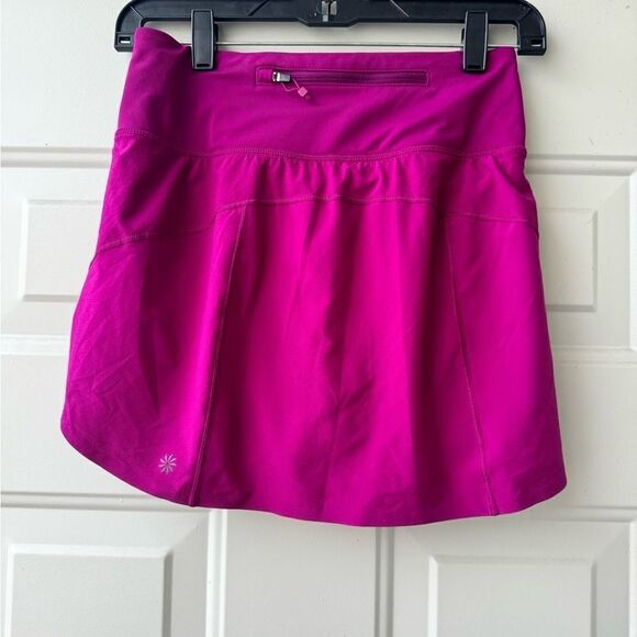 ATHLETA Run With It 14” Skort Skirt Exotic Fuchsia Tennis Women's Size XXS - Picture 4 of 12